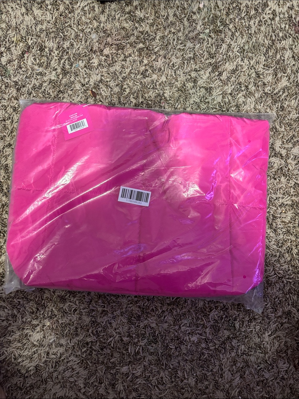 NIB pink puff tote